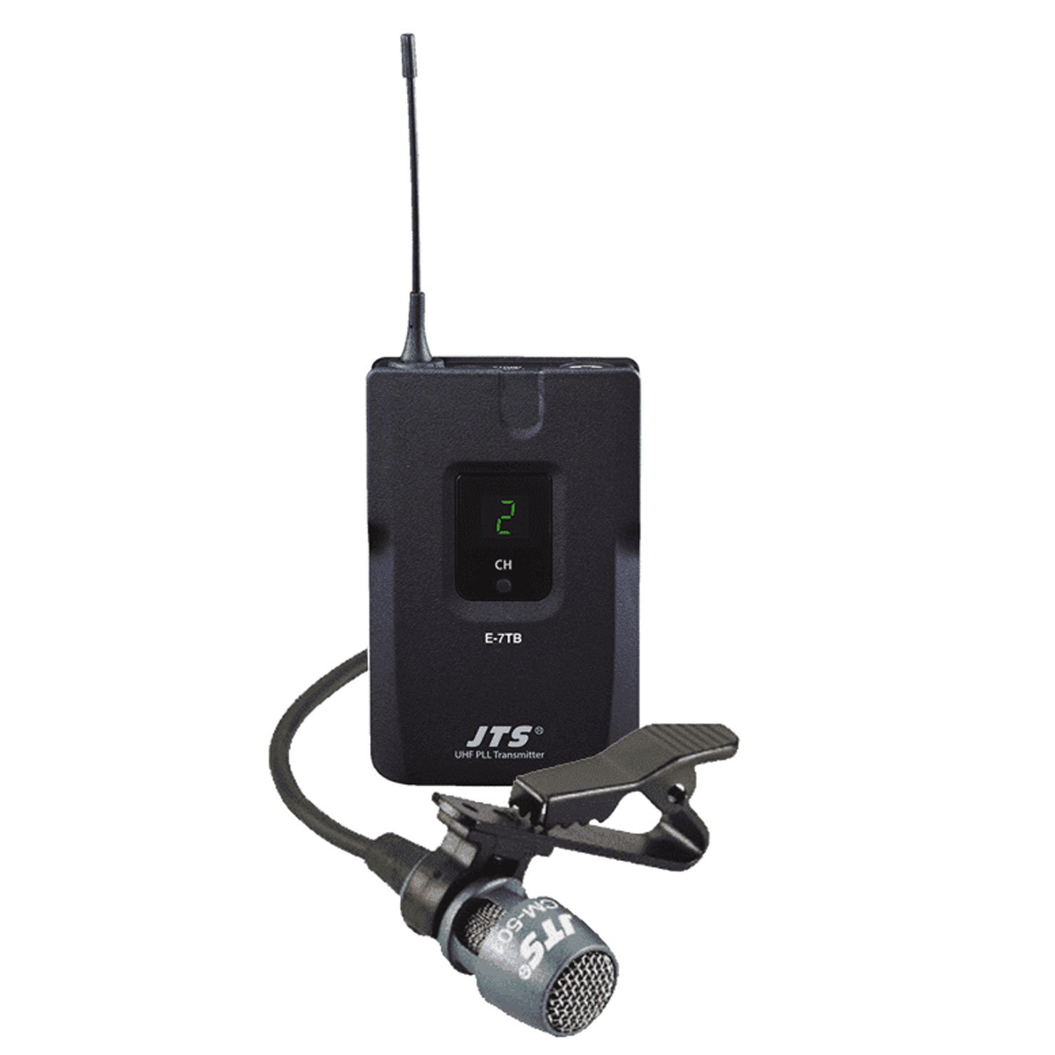 E-7TB-CM501-mic JTS E-7TBD/CM-501 UHF Bodypack Wireless System - Gambar 1