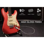 Donner DST 600 6 String Electric Guitar with SSS Pickup, Shell Pink 4