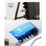 Donner HUSH I PRO Acoustic Electric Travel Guitar Kit with Sound Effects, Maillard Fade 6
