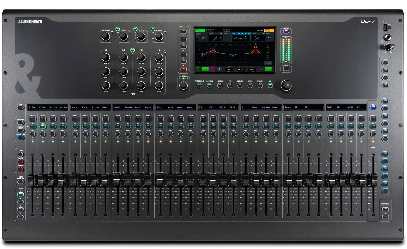 products allen and heath qu 7 digital mixer a158023 products allen and heath qu 7 digital mixer a158023
