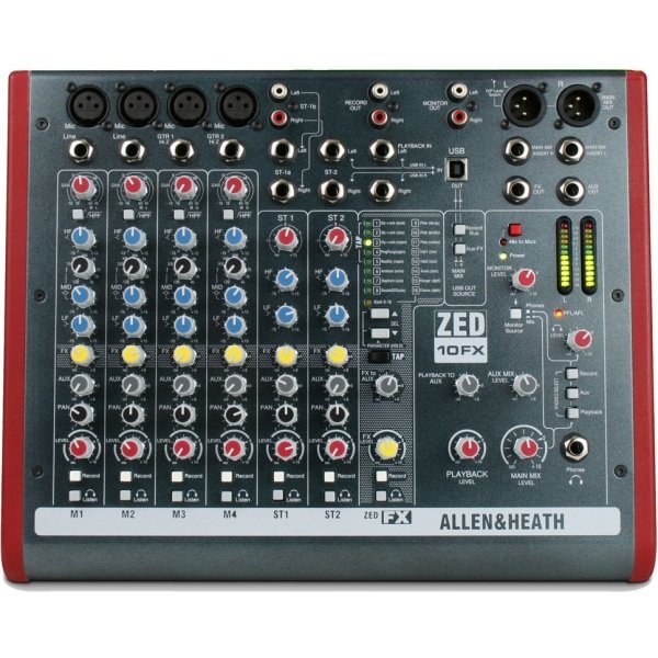 products allen and heath zed 10fx 10 channel usb mixer with effects a112368