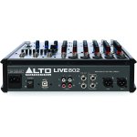products alto live 802 8 channel 2 bus mixer with 5 xlr inputs a125960