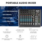 products alto truemix 800fx 8 channel analog mixer with multi fx a153661