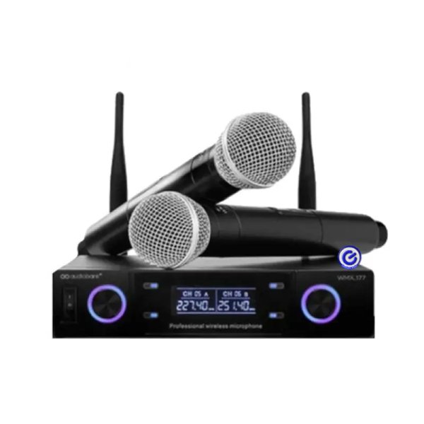 products audiobank wmx 177 karaoke wireless mic a89293
