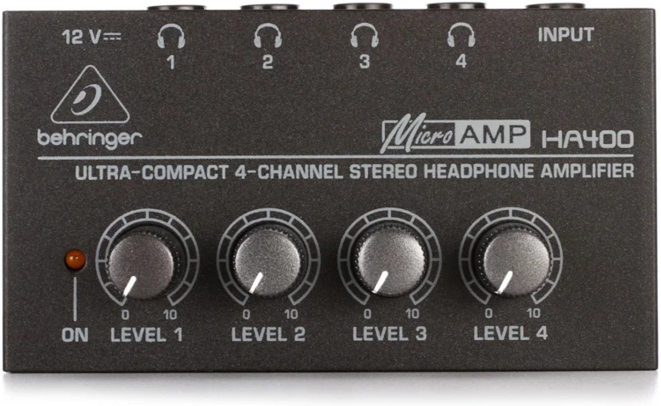 products behringer ha400 ultra compact 4 channel stereo headphone amplifier a162883
