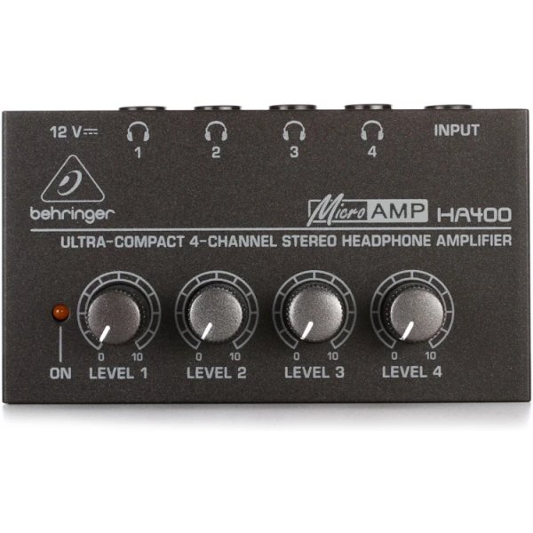 products behringer ha400 ultra compact 4 channel stereo headphone amplifier a162883
