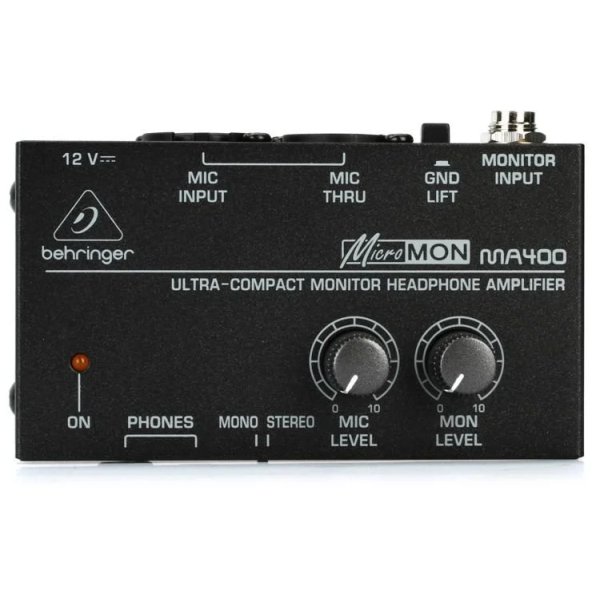 products behringer ma400 micromon monitor headphone amplifier a152516