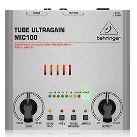 products behringer mic100 audiophile vacuum tube preamplifier with limiter a152528 products behringer mic100 audiophile vacuum tube preamplifier with limiter a152528