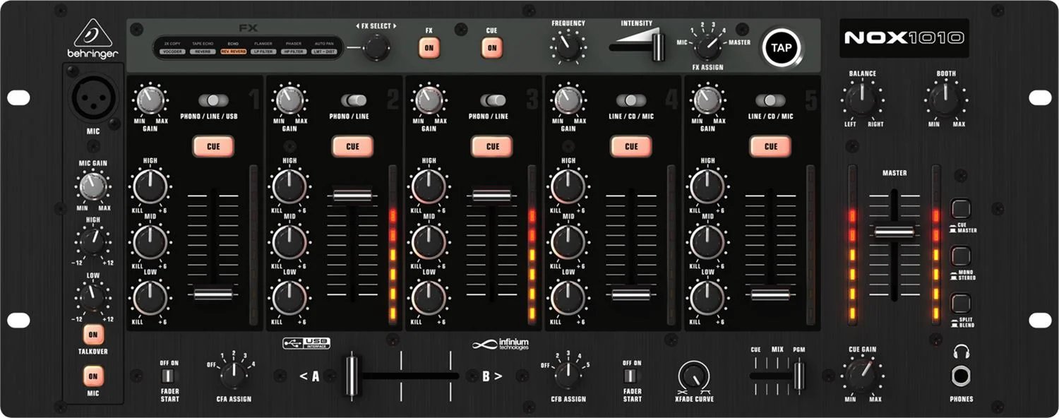 products behringer nox1010 5 channel dj mixer a126125 products behringer nox1010 5 channel dj mixer a126125