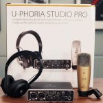 products behringer u phoria studio pro complete recording podcasting bundle a120036