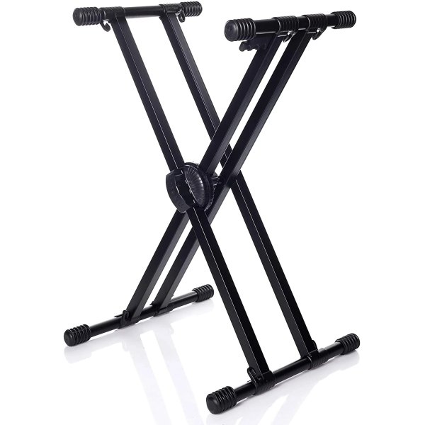 products bespeco ks22 professional double braced keyboard stand a131716