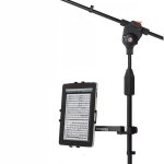products bespeco tab100 tablet stand with microphone stand attachment a131733