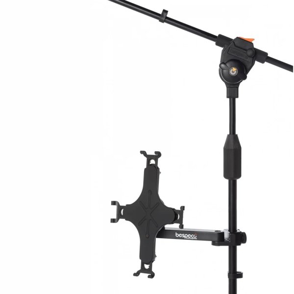 products bespeco tab100 tablet stand with microphone stand attachment a131735