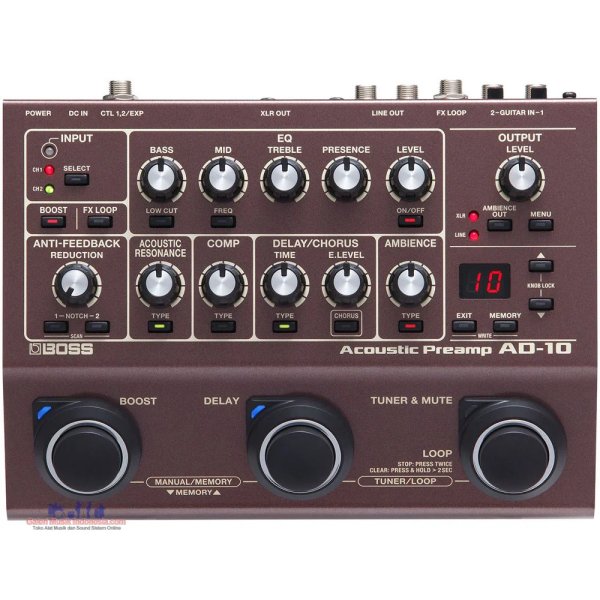 products boss ad10 acoustic guitar processor pedal a133484