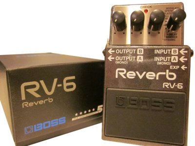 products boss rv6 digital reverb effects pedal a134266