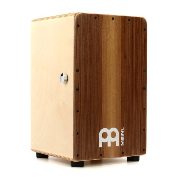 products cajon meinl percussion scp100wn snarecraft profesional cajon walnut frontplate a142315
