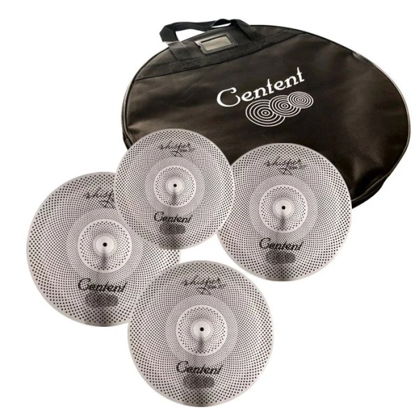 products centent whisper silver 14161820 cymbal set with bag a142124