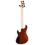 products cort gb fusion 5 abb 5 string electric bass with bag antique brown burst a161749