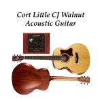 products cort little cj walnut electric acoustic guitar mini with bag a114047