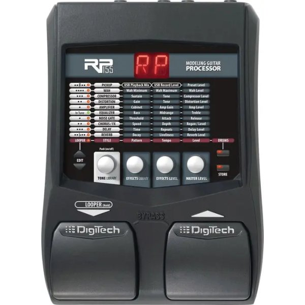 products digitech rp155 guitar multi effects pedal a118716
