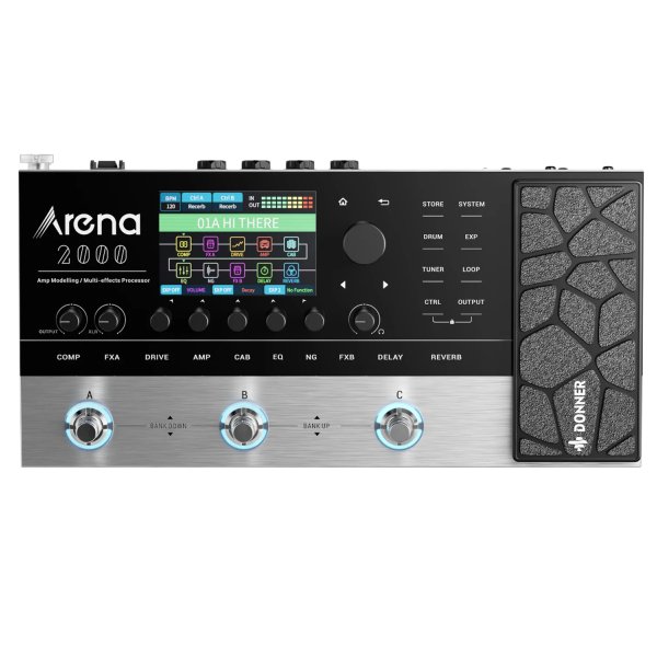 products donner arena 2000 multi effect guitar pedal amp modeling multiple effects processor a167293
