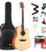 products donner dag 1ce electric acoustic guitar cutaway bundle with bag strap tuner string a151521