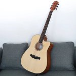 products donner dag 1ce electric acoustic guitar cutaway bundle with bag strap tuner string a151522