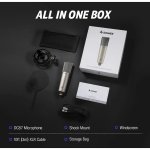 products donner dc 87 studio condenser microphone with two diaphragms for podcast and recording a166764