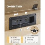 products donner ddp 60 88 key semi weighted upright wood grain digital piano classic gray a167324