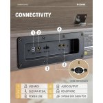 products donner ddp 60 88 key semi weighted upright wood grain digital piano light wood grain a167333