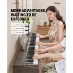 products donner ddp 60 88 key semi weighted upright wood grain digital piano light wood grain a167334