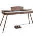 products donner ddp 80 walnut wood 88 key weighted digital piano with stand and 3 pedal a151529