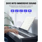 products donner dep 20 portable keyboard piano 88 key fully weighted with stand a166583