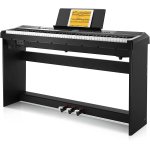 products donner dep 20 portable keyboard piano 88 key fully weighted with stand a166584