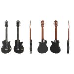 products donner dlp 124b solid body electric guitar kit black with bag strap cable for beginner a166618
