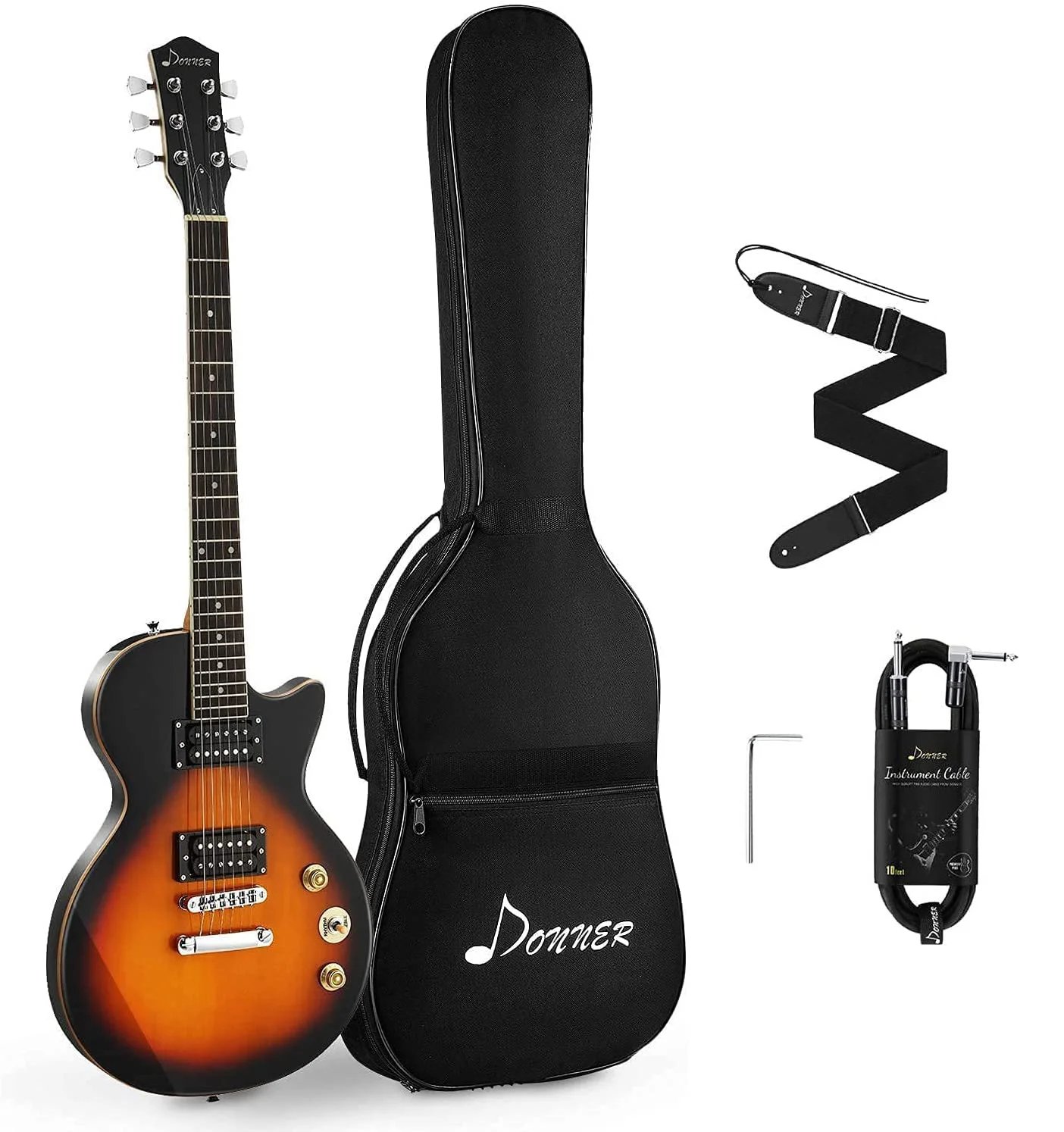 products donner dlp 124s les paul body electric guitar kit sunburst yellow with mini 3 watt electric guitar amp a151697 products donner dlp 124s les paul body electric guitar kit sunburst yellow with mini 3 watt electric guitar amp a151697