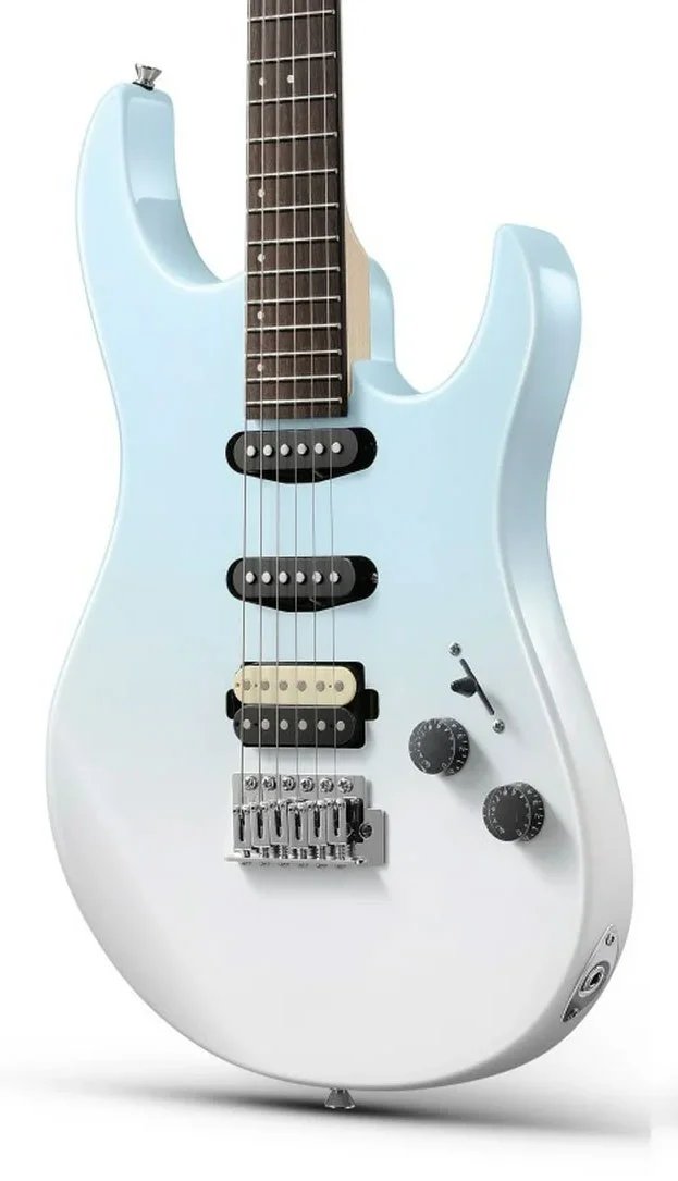 products donner dmt 66 electric guitar with ceramic single coil blue white gradient 9471 products donner dmt 66 electric guitar with ceramic single coil blue white gradient 9471