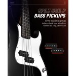 products donner dpb 510d 4 string p style electric bass full size for beginner with bag guitar strap guitar cable black a166703