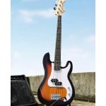 products donner dpb 510s 4 string p style electric bass full size for beginner with bag guitar strap guitar cable sunburst a166711