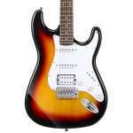products donner dst 100s solid body sunburst electric guitar kit with amplifier bag tuner a153999