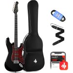 products donner dst 200 solid body electric guitar for beginner single coil split system bonus bag cable and strap a166936