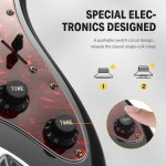products donner dst 200 solid body electric guitar for beginner single coil split system bonus bag cable and strap a166937
