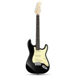 products donner dst 600 6 string electric guitar with sss pickup black a166656