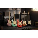 products donner dst 600 6 string electric guitar with sss pickup black a166657