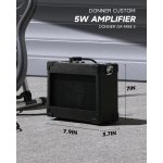products donner dst 80 classic sss pickup electric guitar complete matte black a156622