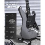 products donner dst 80 classic sss pickup electric guitar complete matte black a156623