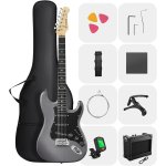 products donner dst 80 classic sss pickup electric guitar complete matte black a156625