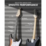 products donner dst 80 classic sss pickup electric guitar complete sunburst a156629