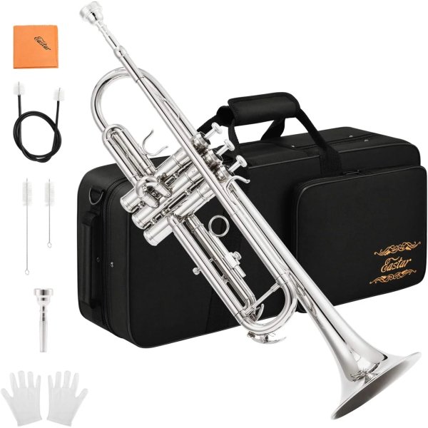 products donner eastar etr 380n bb standard trumpet set for beginner 8884