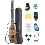 products donner hush x electric guitar headless kit for travel natural a166685